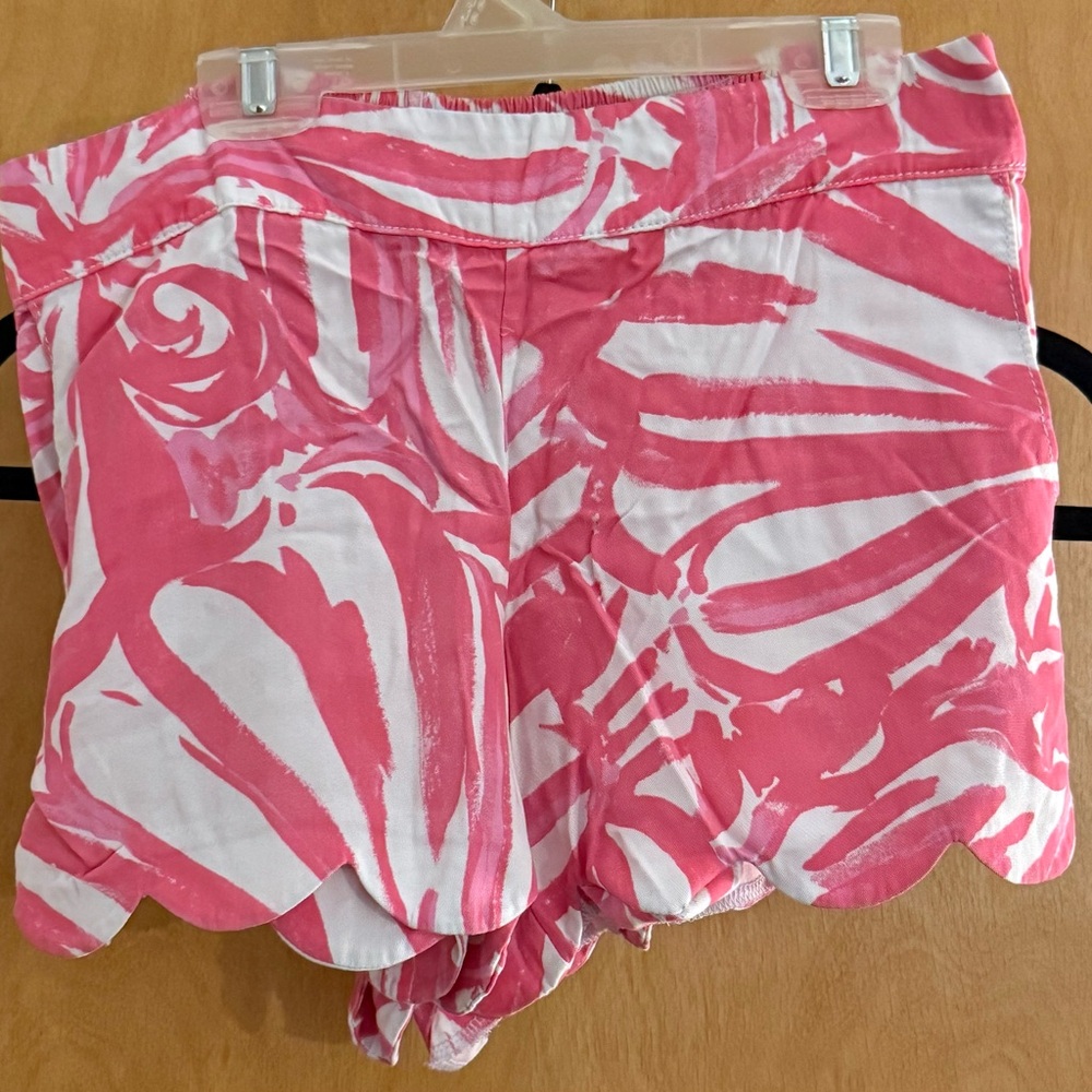 Lilly Pulitzer Pink and White High Waist Shorts